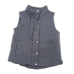 Staccato grey puffer vest zip up women's medium